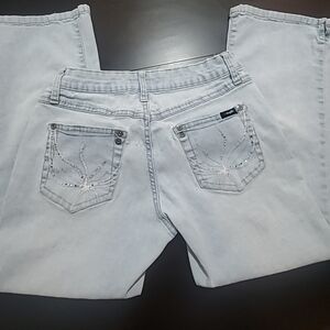 Angels blue jean capri